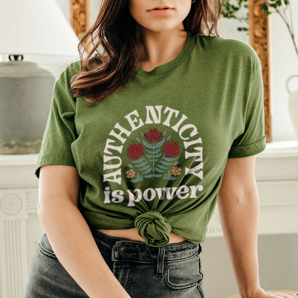 Women Letter And Flower Print Graphic T-shirt