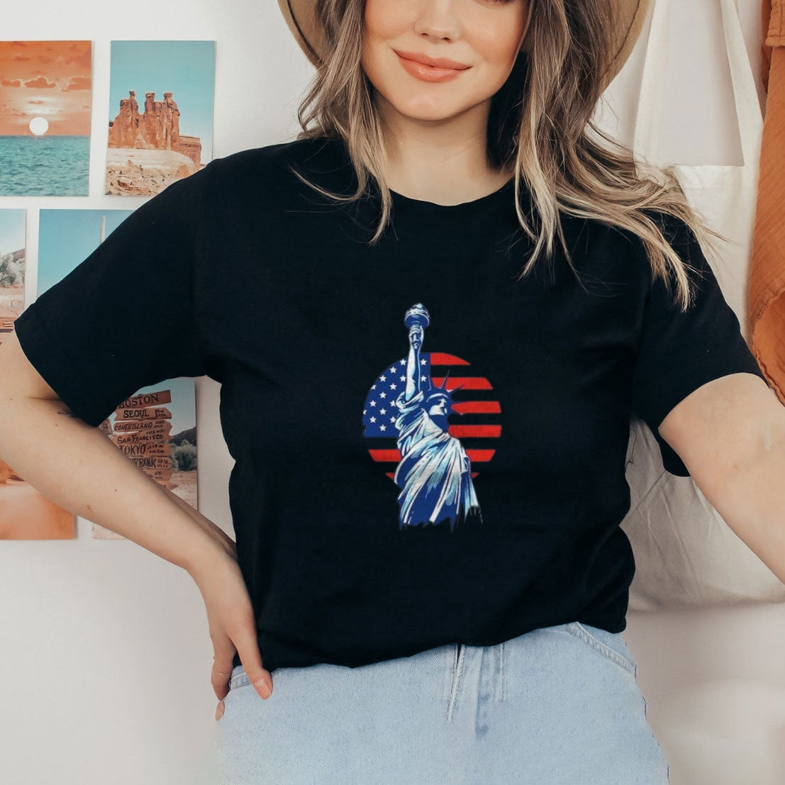 Women Independence Day T-shirt