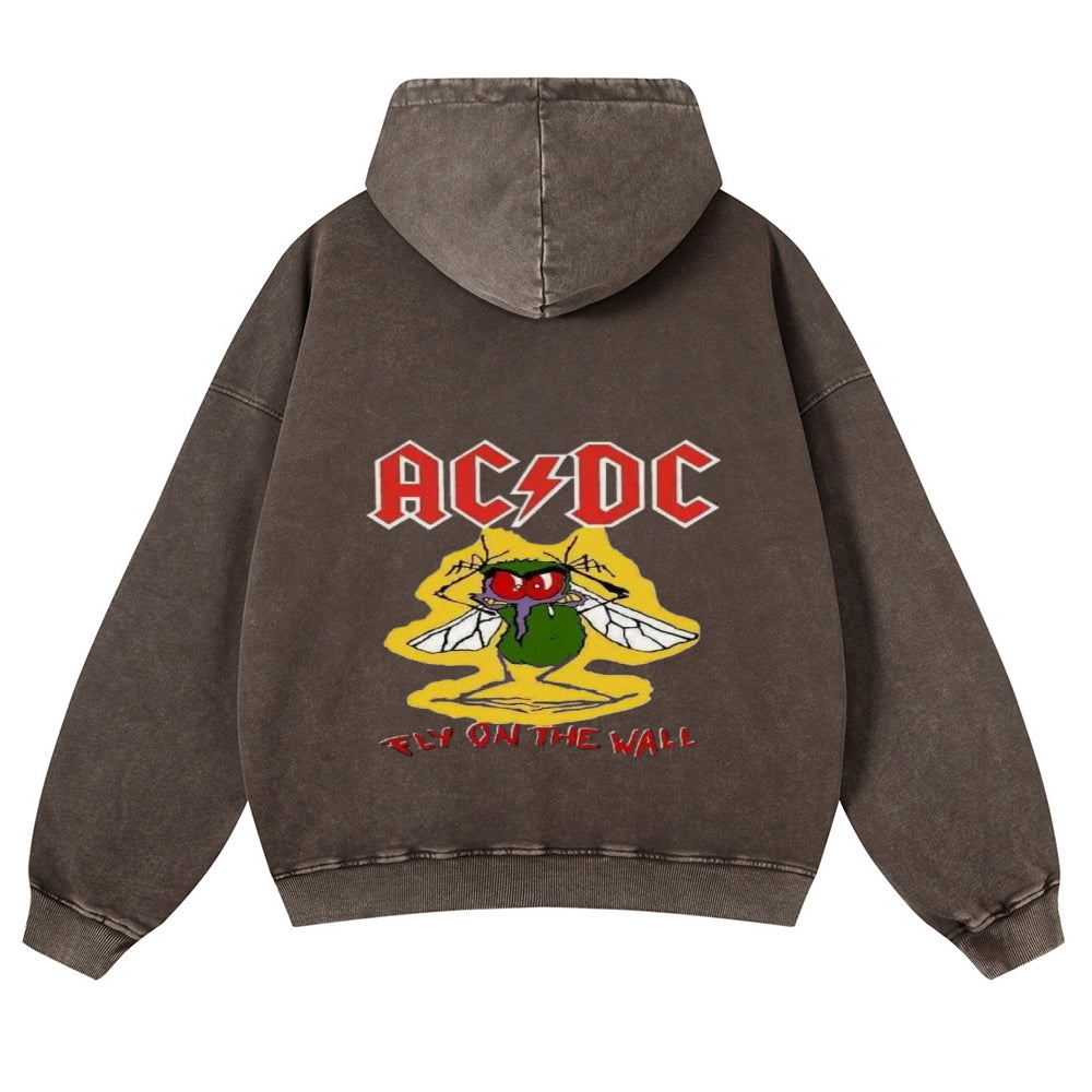 Mens Vintage ACDC Rock Band Hoodies