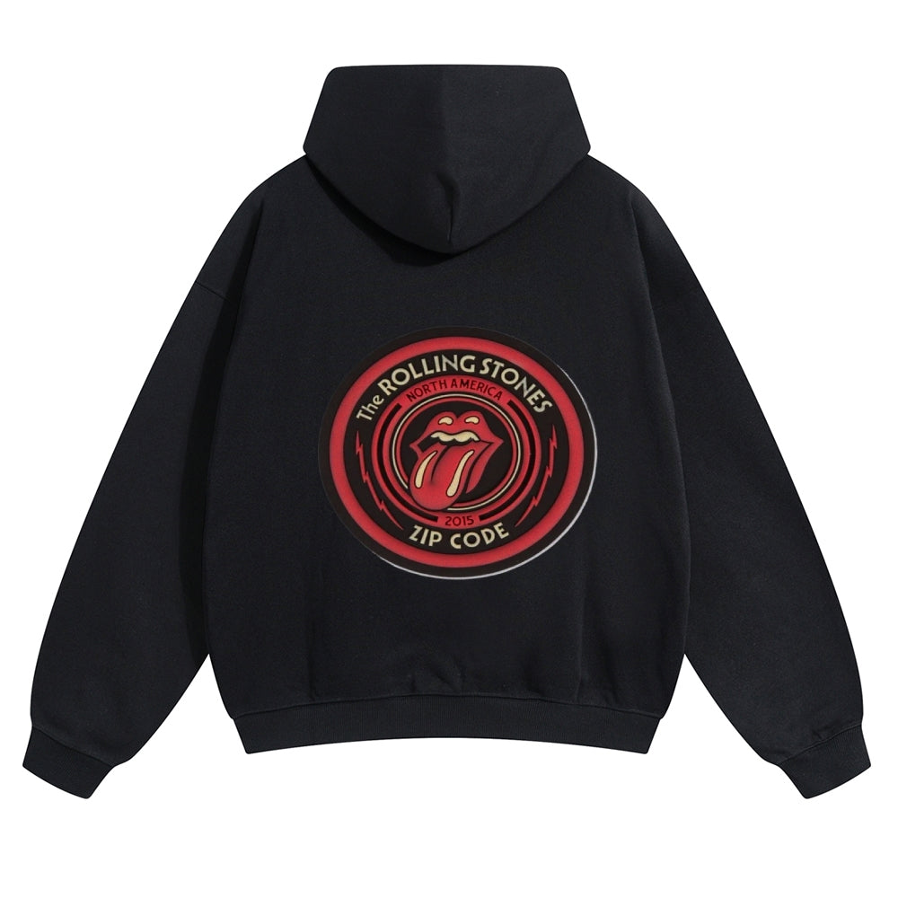 Mens Vintage The Rolling Stones Rock Band Hoodies