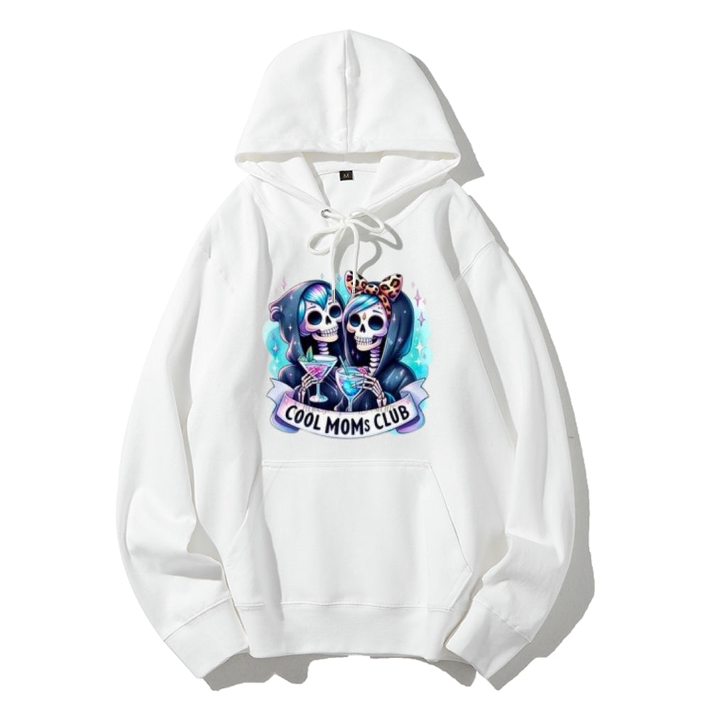 Women Cool Mom Club Graphic Hoodies