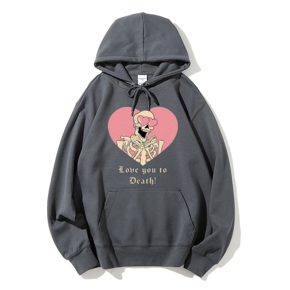 Women Love You To Death Graphic Hoodies