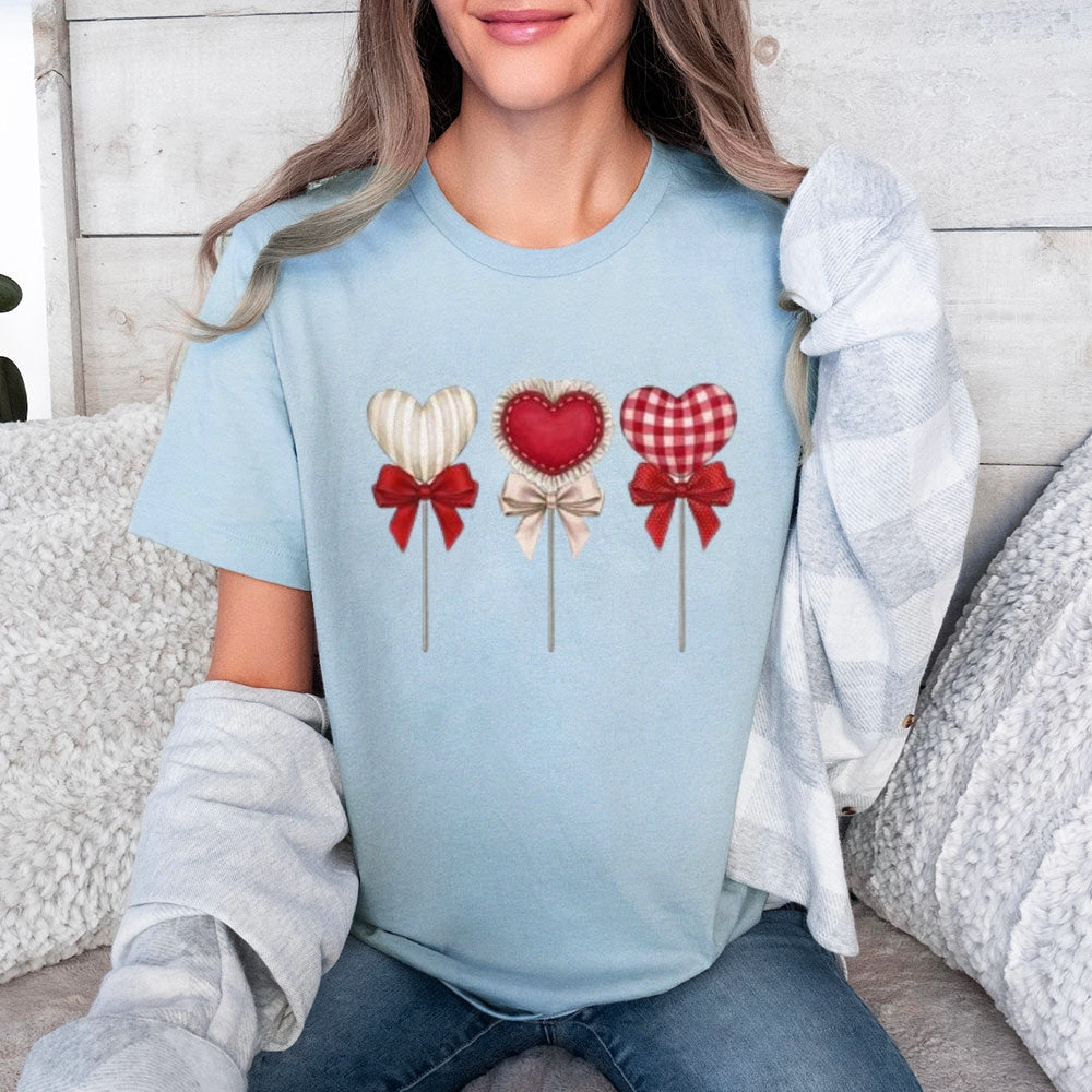 Women Happy Valentine's Day Print Graphic T-shirt