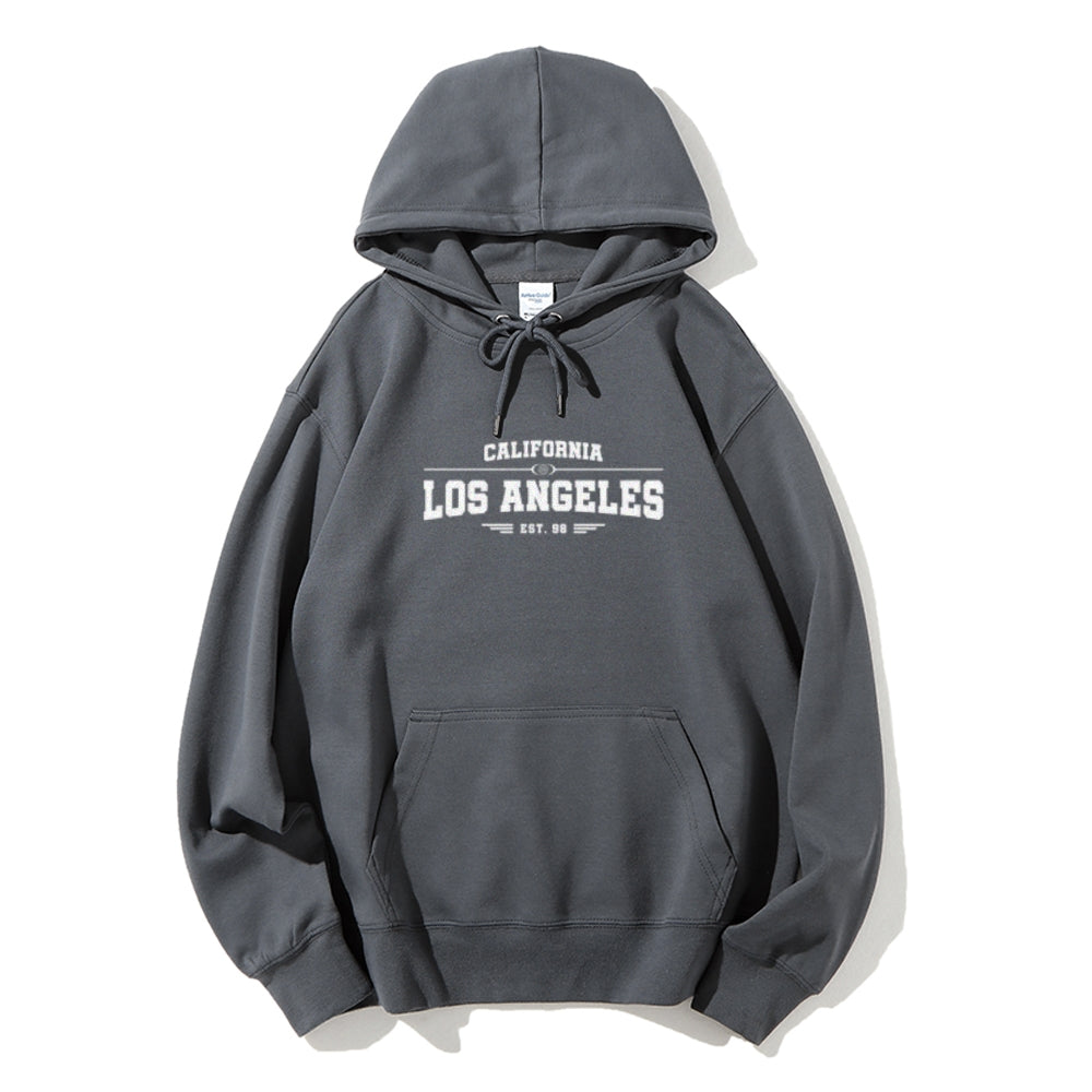 Mens Los Angeles City Graphic Pullover Hoodies