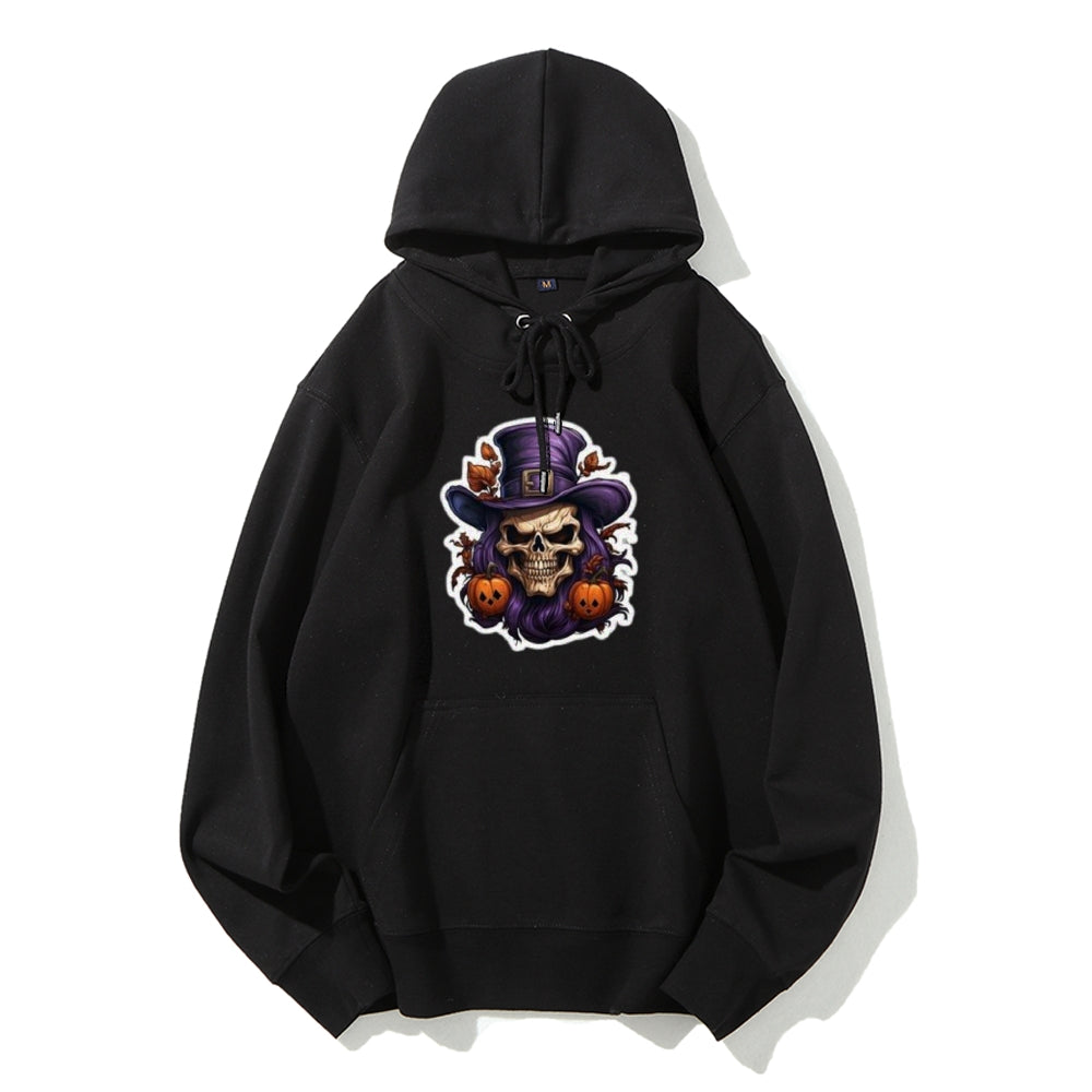 Mens Halloween Witch Hat Graphic Hoodies