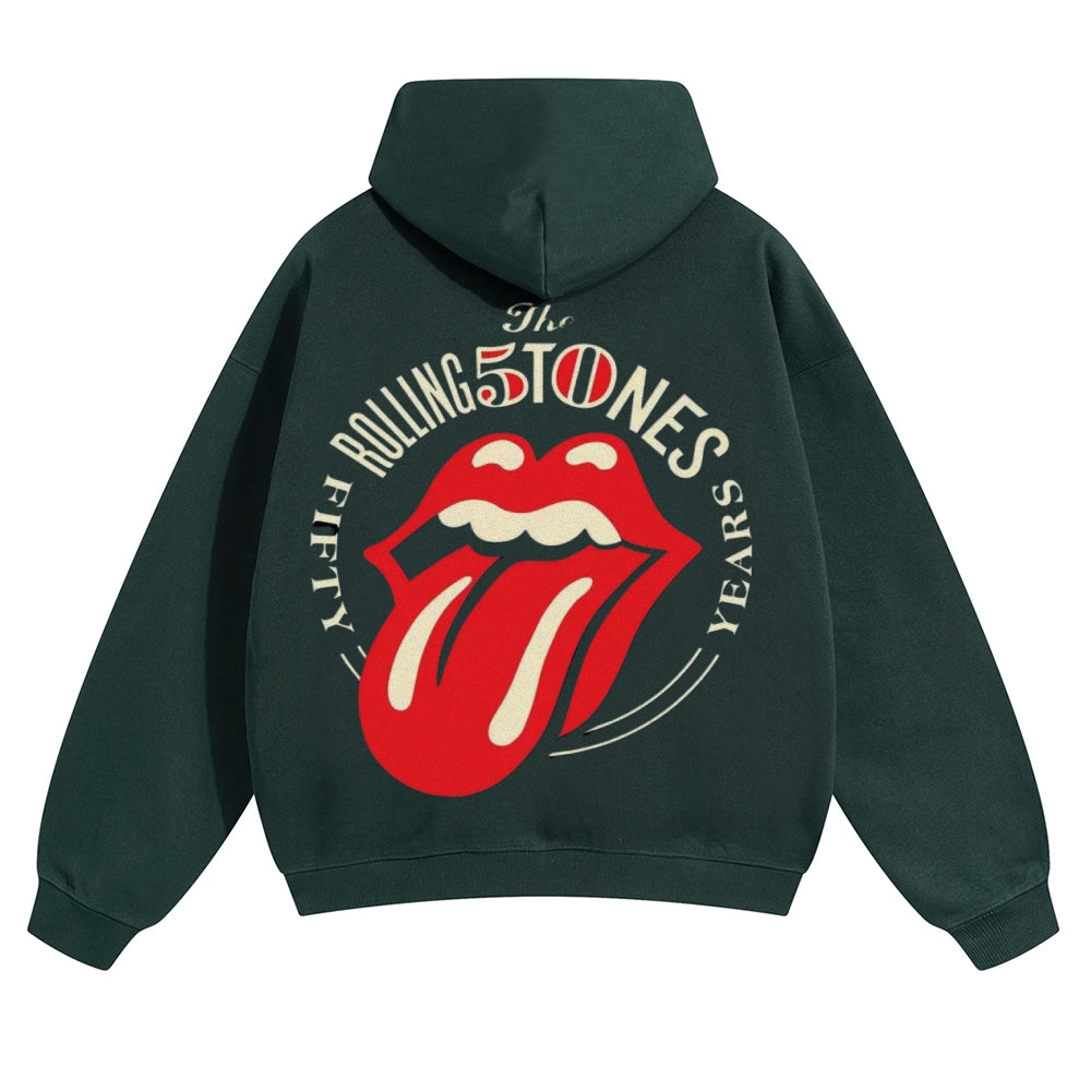 Mens Vintage The Rolling Stones Rock Band Hoodies