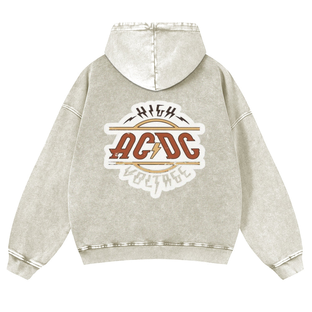 Mens Vintage ACDC Rock Band Hoodies