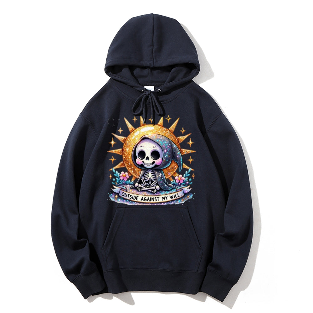 Women Cute Skeleton Graphic Hoodies