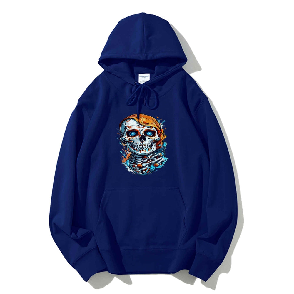 Mens Graffiti Skull Head Graphic Hoodies