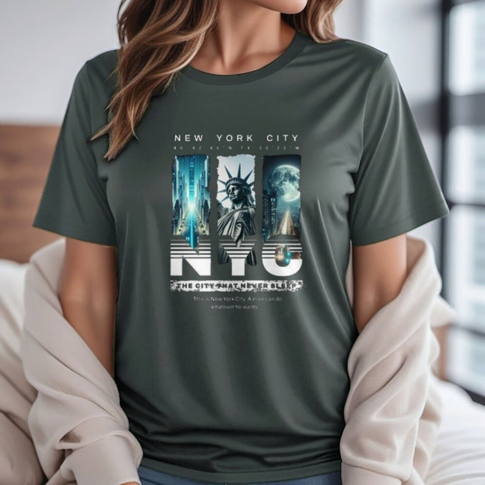 Women New York City Print Graphic T-shirt