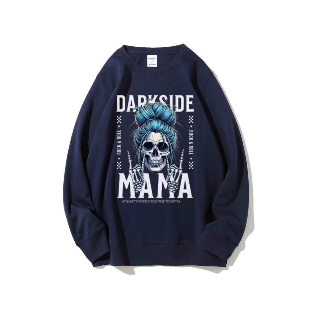 Women Vintage Darkside MaMa Graphic Sweatshirts