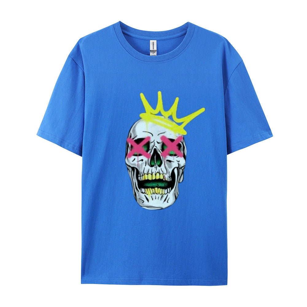 Mens Ruby Tooth King Skull Graphic Tee